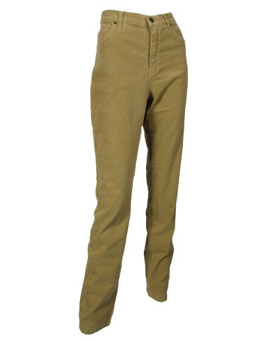 PANTALON DE PANA ELASTICA MUJER LCDN ALGODON LYCRA 102 CAMEL