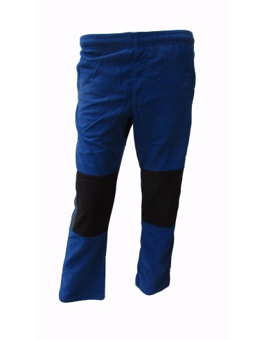 PANTALON MICROPANA INFANTIL ALBINAS AZUL/MANDARINA