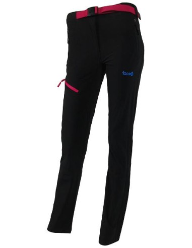 PANTALON TREKKING STRECH MUJER IZAS FORATA NEGRO