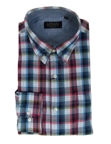 CAMISA CASUAL M/LARGA VIELLA LOSAN SOUTHWARK ROJO